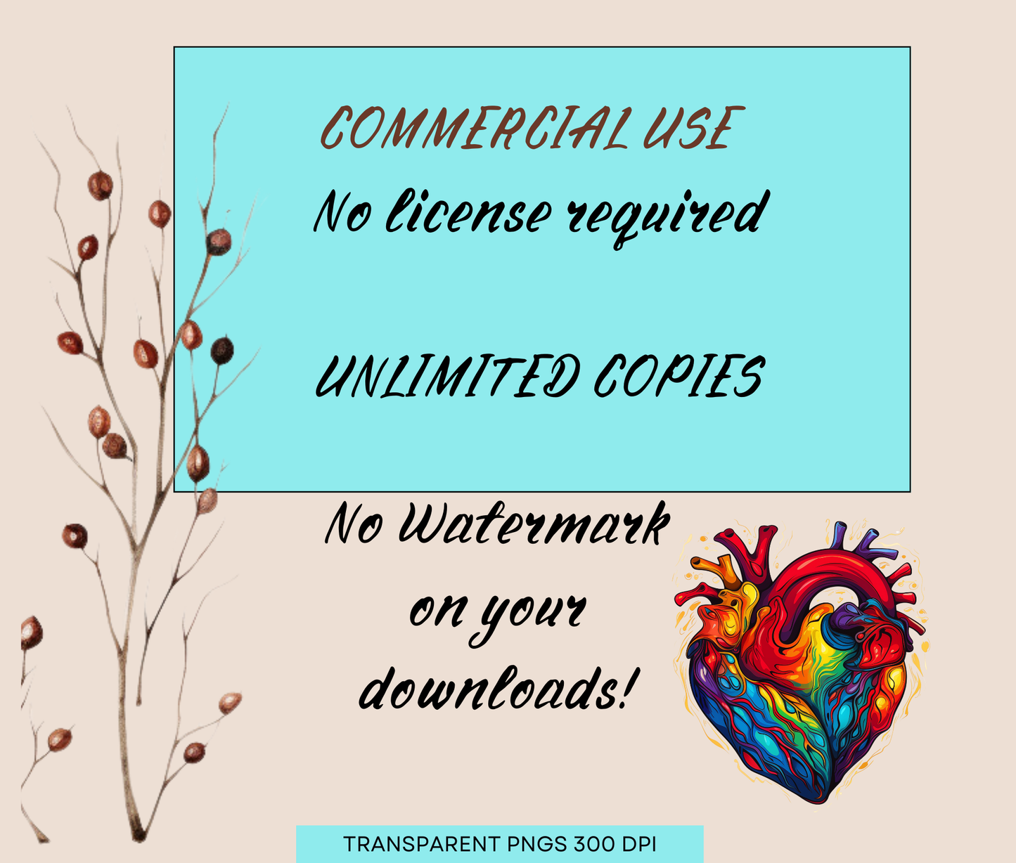 Groovy Human Heart | Anatomy Clipart | Heart Clipart | Medical Graphics | Anatomic Heart | Valentines Art | Medical Png Svg | Commercial Use
