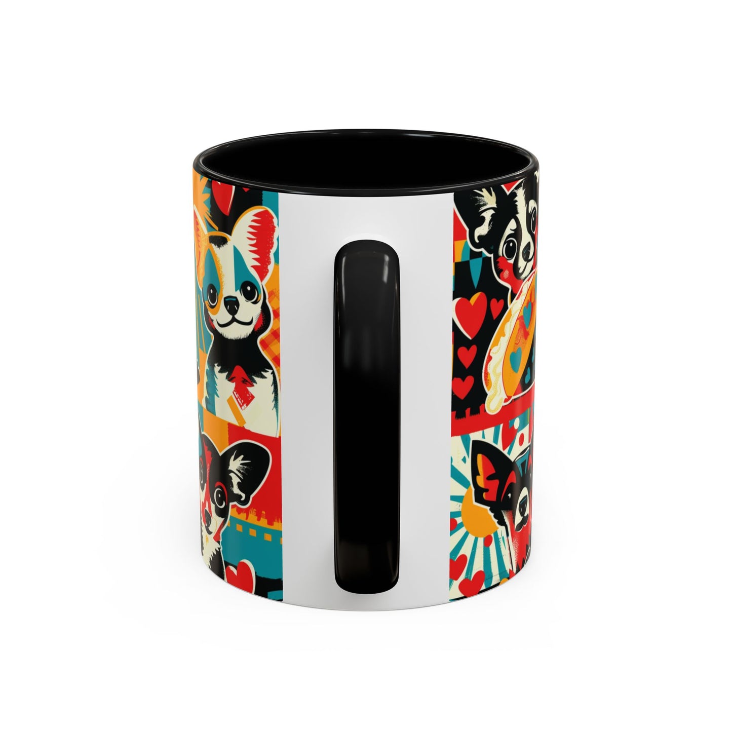 Viva Chihuahua Pop Art Mug, Colorful Fiesta Dog Coffee Cup, Fun Mexican Dog Lover Gift