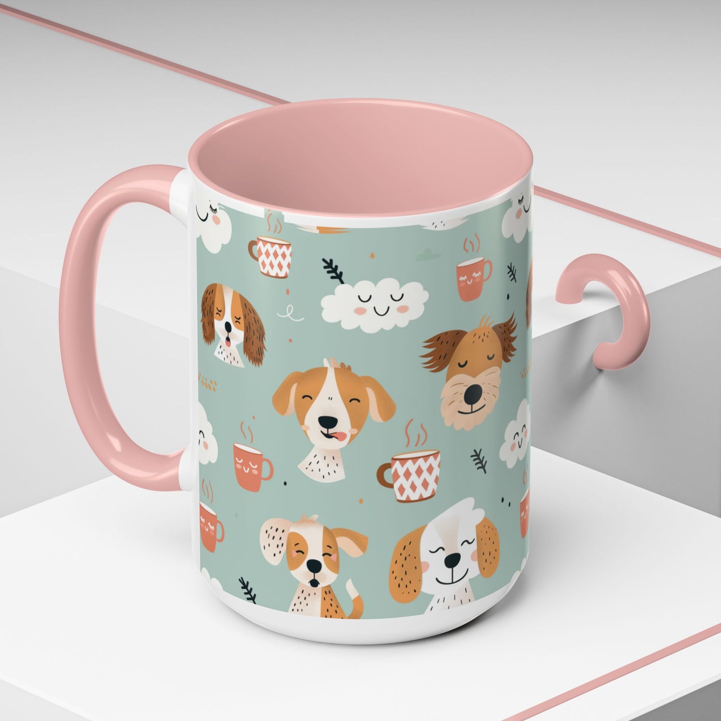 Cute Dog Lovers Coffee Mug, Stylish Pet Mug, Gifts for Dog Owners, Ceramic Cuppa, Funny Dog Mug, Perfect for Dog Moms