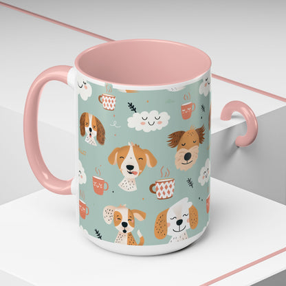 Cute Dog Lovers Coffee Mug, Stylish Pet Mug, Gifts for Dog Owners, Ceramic Cuppa, Funny Dog Mug, Perfect for Dog Moms