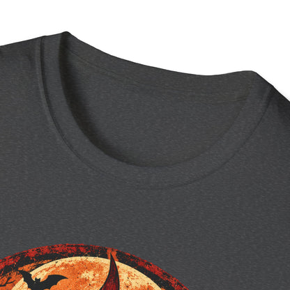 Red Clan After Dark Shirt, Black Cat Halloween Tee, Gothic Fantasy Shirt, Spooky Moon Graphic Tee, Dark Fantasy Halloween T-Shirt