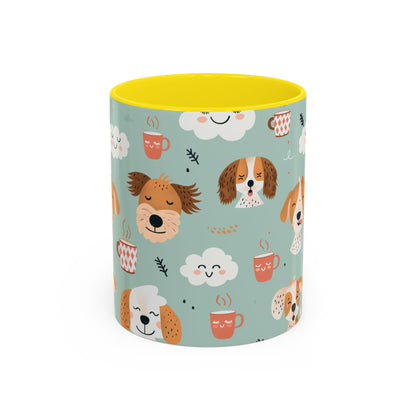 Cute Dog Lovers Coffee Mug, Stylish Pet Mug, Gifts for Dog Owners, Ceramic Cuppa, Funny Dog Mug, Perfect for Dog Moms
