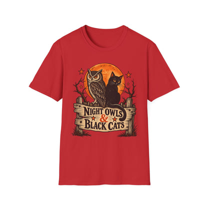 Bad Luck Club Black Cat Halloween Shirt, Vintage Halloween Cat Tee, Retro Spooky Season T-Shirt, Black Cat Lover Gift