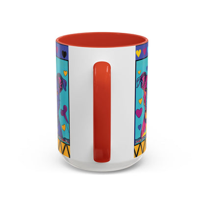 Colorful Pit Bull Pop Art Mug | Dog Lover Gift | Accent Coffee Mug 11oz 15oz