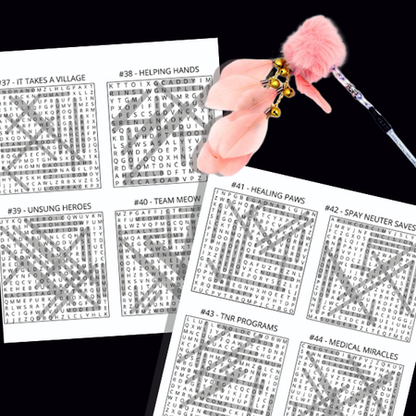 Cat Rescue Word Search Large Print Puzzles: Relaxing Word Search Puzzles With Heartwarming Photos & Stories Celebrating Cat Rescuers and Second Chances
