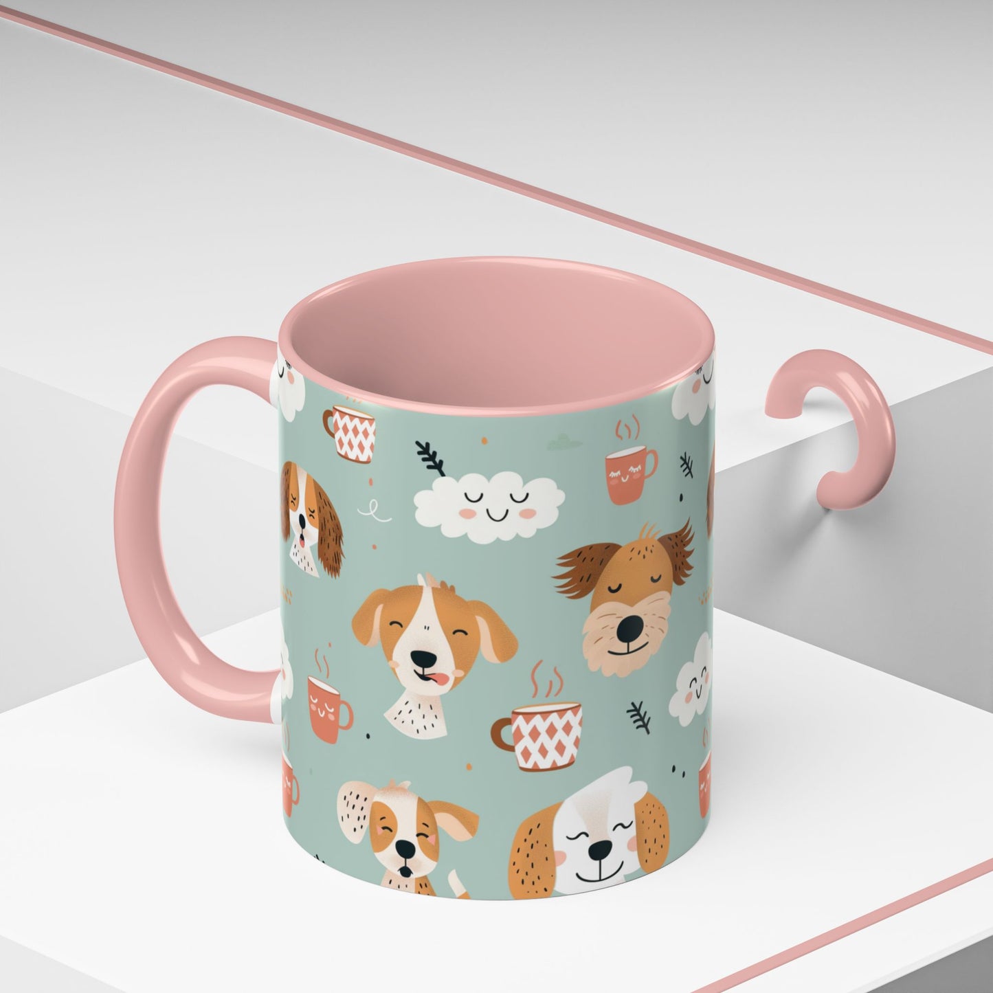 Cute Dog Lovers Coffee Mug, Stylish Pet Mug, Gifts for Dog Owners, Ceramic Cuppa, Funny Dog Mug, Perfect for Dog Moms