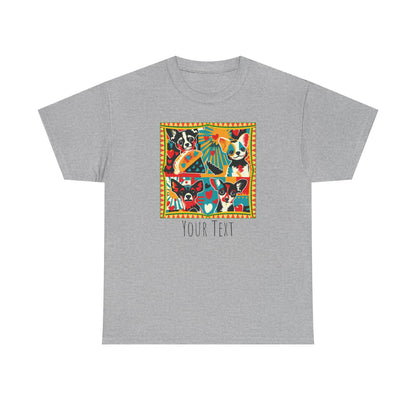 Pop Art Chihuahua T-Shirt Personalize~Colorful Dog Lover Tee, Cute Retro Dog Shirt, Bright Graphic Puppy, Chihuahua Gift for Women & Men