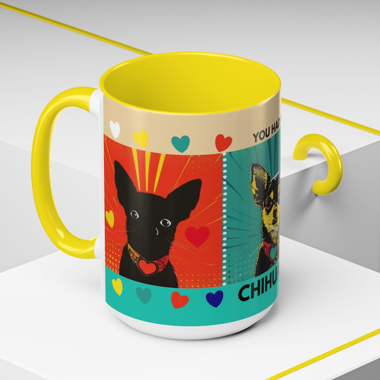 You Had Me At Chihuahua Mug | Accent Coffee Mug, Color Accent