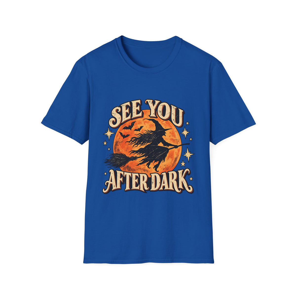 See You After Dark Witch Halloween Shirt, Vintage Halloween T-Shirt, Retro Witch Moon Spooky Season Tee