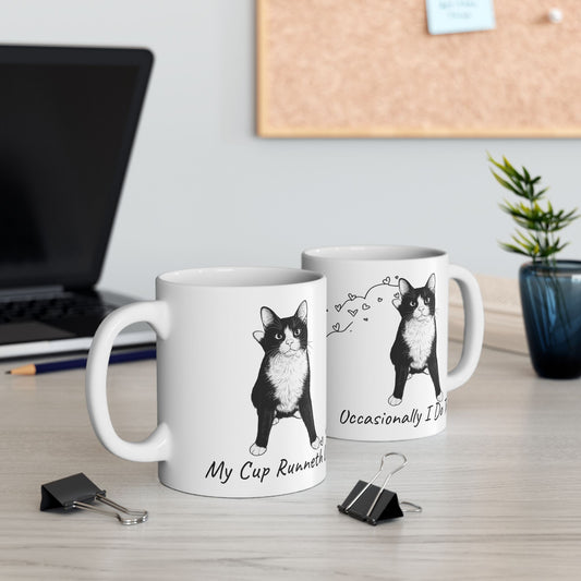 Wobbly Cat Mug - Cerebellar Hypoplasia Cat Gift - Funny CH Cat Mug - Special Needs Cat - Hopper Mug