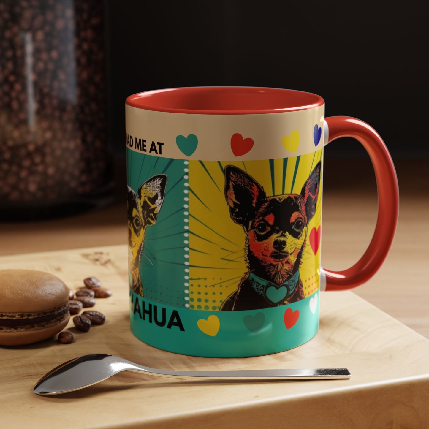 You Had Me At Chihuahua Mug | Accent Coffee Mug, Color Accent