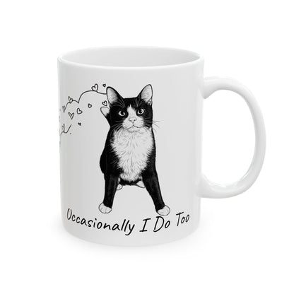 Wobbly Cat Mug - Cerebellar Hypoplasia Cat Gift - Funny CH Cat Mug - Special Needs Cat - Hopper Mug