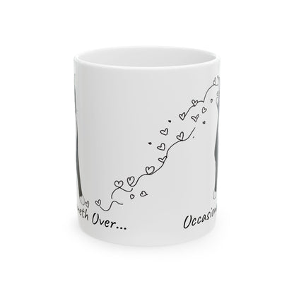 Wobbly Cat Mug - Cerebellar Hypoplasia Cat Gift - Funny CH Cat Mug - Special Needs Cat - Hopper Mug