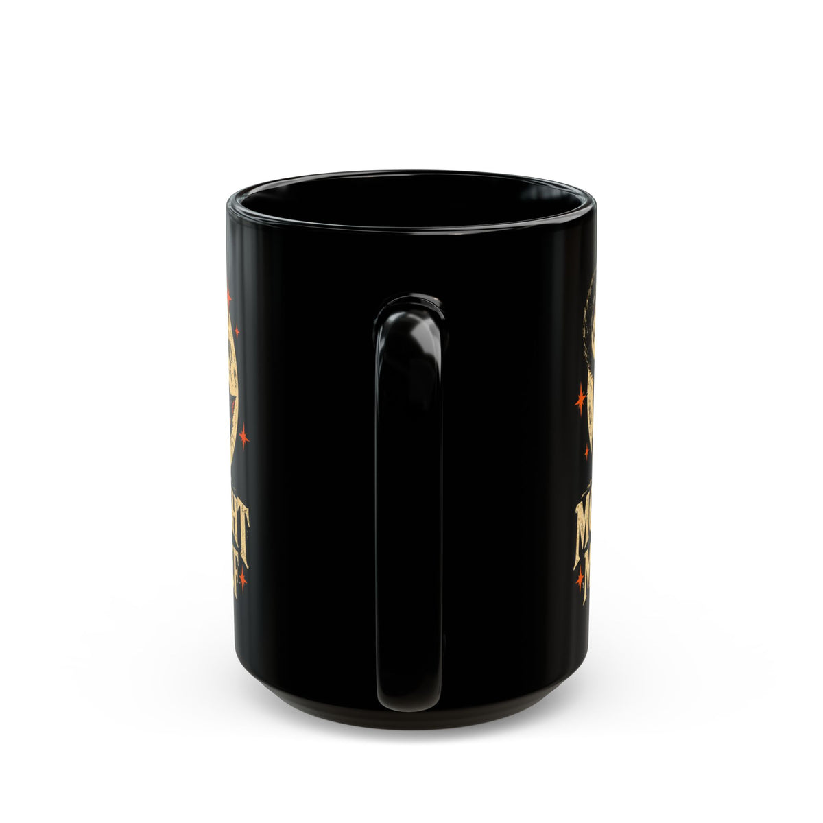 Moonlight & Mischief Black Cat Mug, Vintage Halloween Coffee Mug, Spooky Cat Gift, Retro Halloween Mug