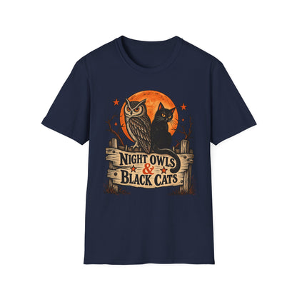 Bad Luck Club Black Cat Halloween Shirt, Vintage Halloween Cat Tee, Retro Spooky Season T-Shirt, Black Cat Lover Gift