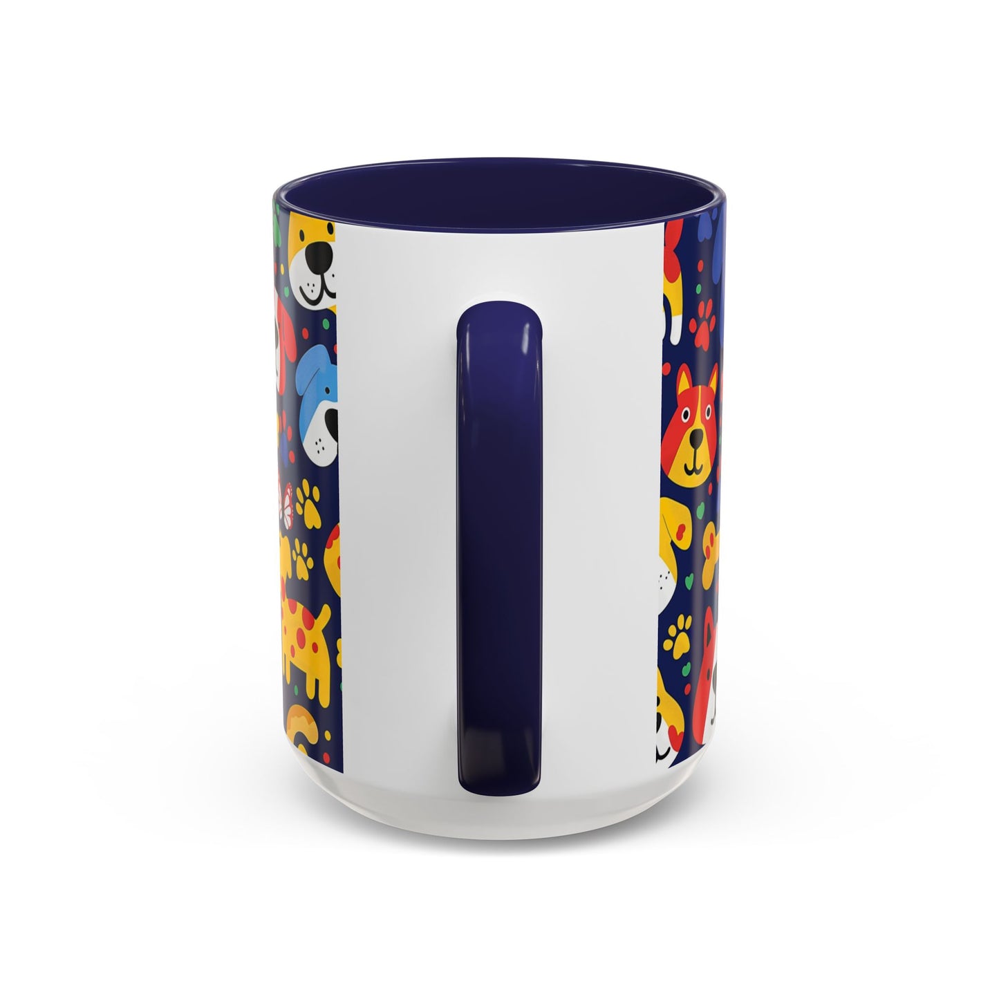 Whimsical Dog-Themed Coffee Mug, Fun Pet Lover Gift, Colorful Animal Cup, Unique Housewarming Present, Dog Owner Accessories