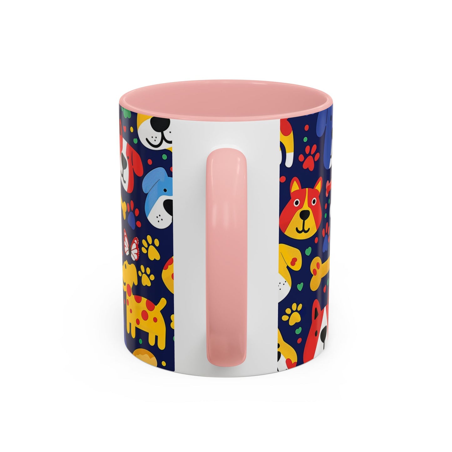 Whimsical Dog-Themed Coffee Mug, Fun Pet Lover Gift, Colorful Animal Cup, Unique Housewarming Present, Dog Owner Accessories