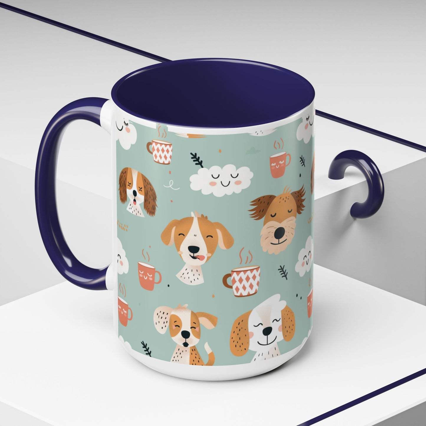 Cute Dog Lovers Coffee Mug, Stylish Pet Mug, Gifts for Dog Owners, Ceramic Cuppa, Funny Dog Mug, Perfect for Dog Moms