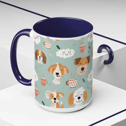 Cute Dog Lovers Coffee Mug, Stylish Pet Mug, Gifts for Dog Owners, Ceramic Cuppa, Funny Dog Mug, Perfect for Dog Moms