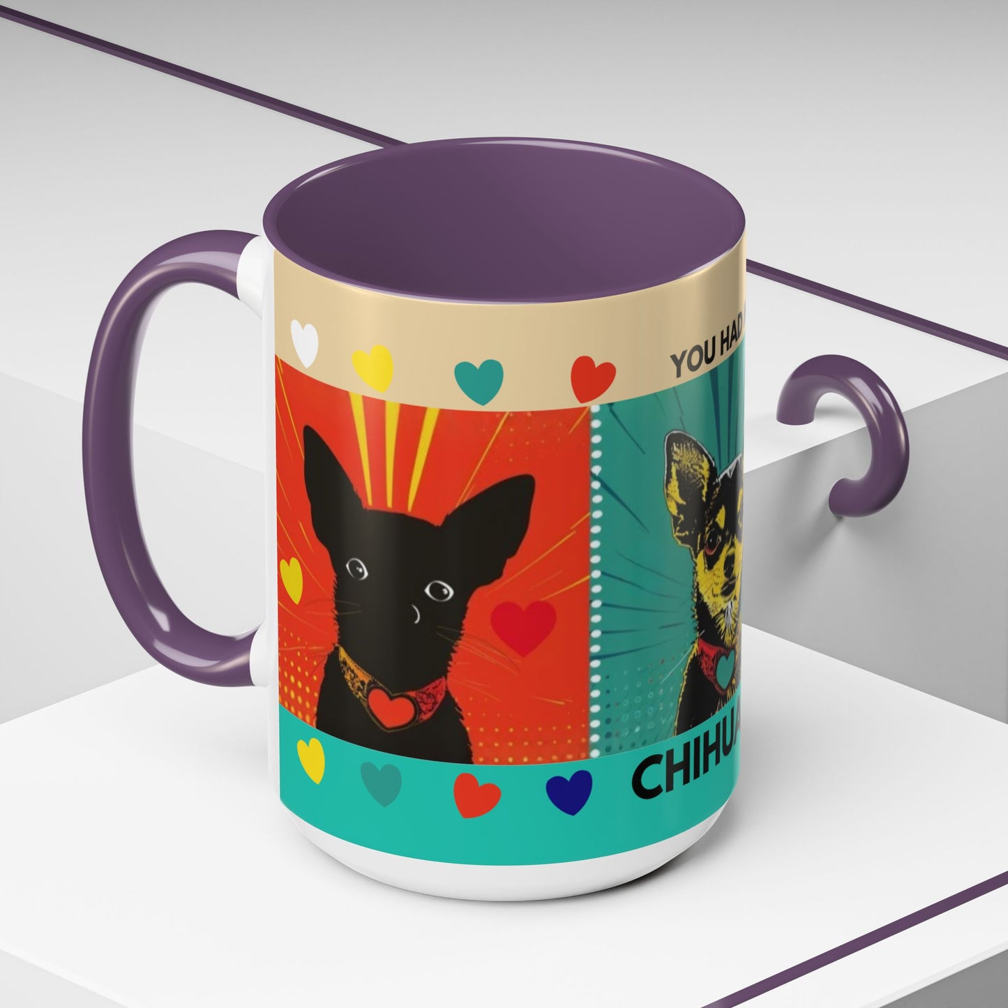 You Had Me At Chihuahua Mug | Accent Coffee Mug, Color Accent