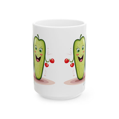 I Pick You Mug – Cute Pickle Valentine Gift – Funny Pun Coffee Cup