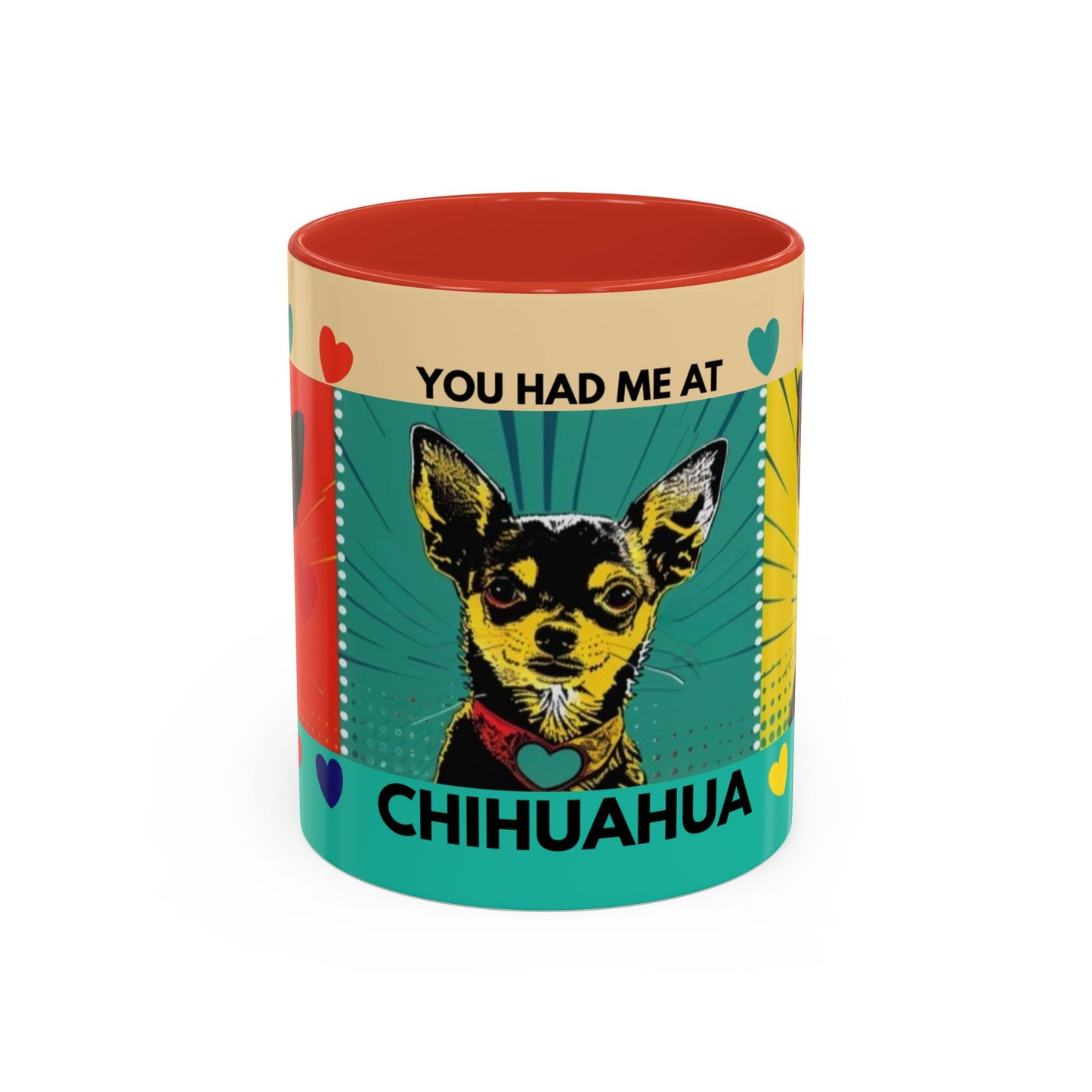You Had Me At Chihuahua Mug | Accent Coffee Mug, Color Accent
