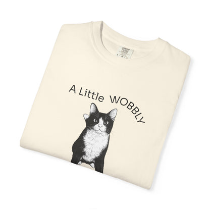 A Little Wobbly A Lot Wonderful Shirt - Cerebellar Hypoplasia Cat T-Shirt - Hopper Cat Tee