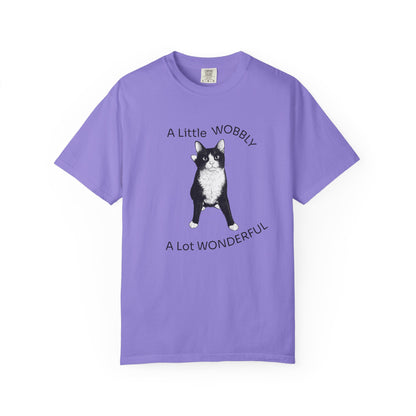 A Little Wobbly A Lot Wonderful Shirt - Cerebellar Hypoplasia Cat T-Shirt - Hopper Cat Tee