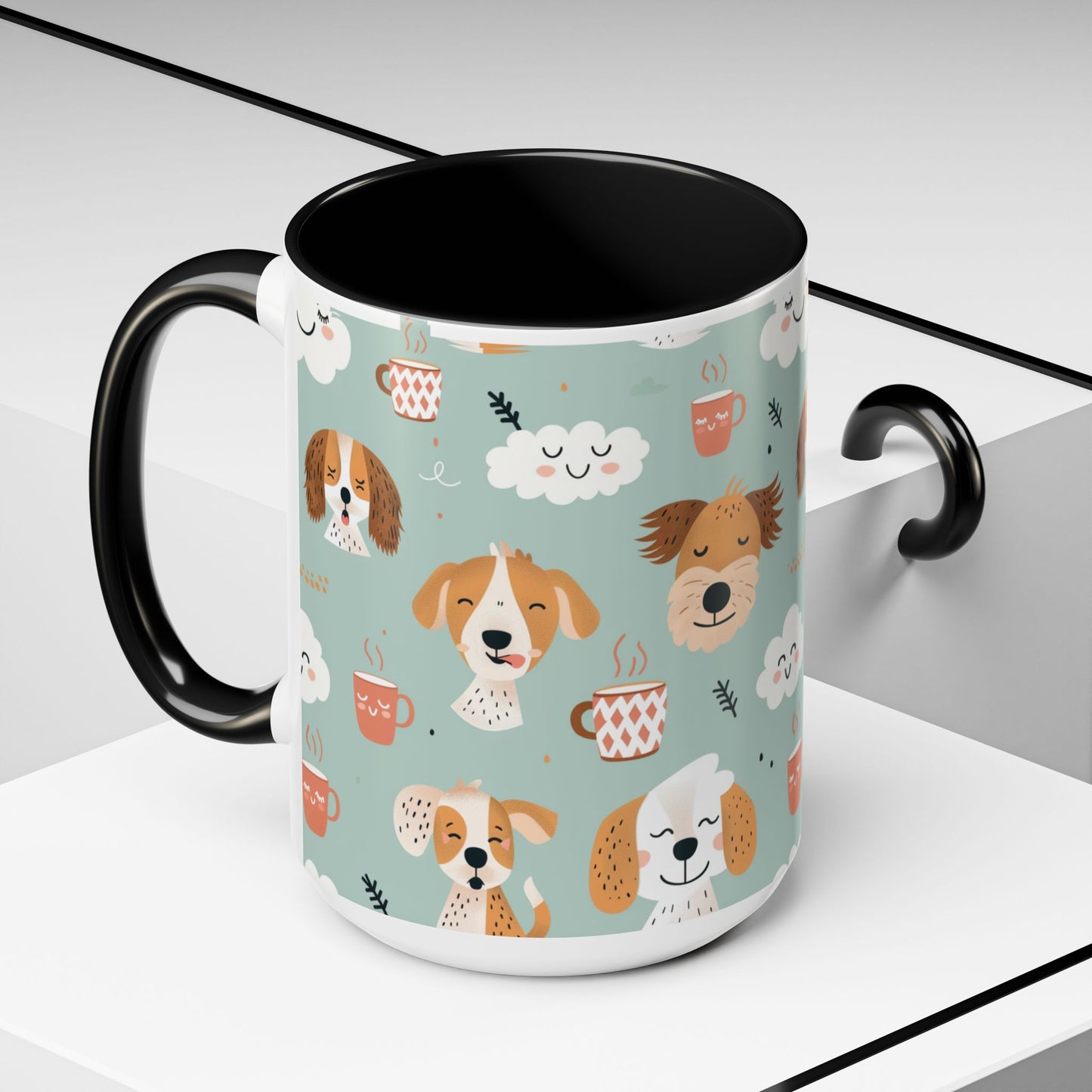 Cute Dog Lovers Coffee Mug, Stylish Pet Mug, Gifts for Dog Owners, Ceramic Cuppa, Funny Dog Mug, Perfect for Dog Moms
