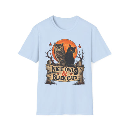 Bad Luck Club Black Cat Halloween Shirt, Vintage Halloween Cat Tee, Retro Spooky Season T-Shirt, Black Cat Lover Gift