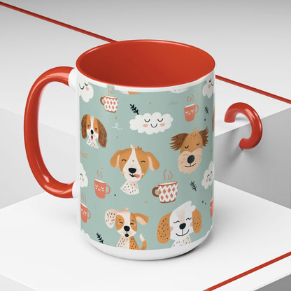 Cute Dog Lovers Coffee Mug, Stylish Pet Mug, Gifts for Dog Owners, Ceramic Cuppa, Funny Dog Mug, Perfect for Dog Moms