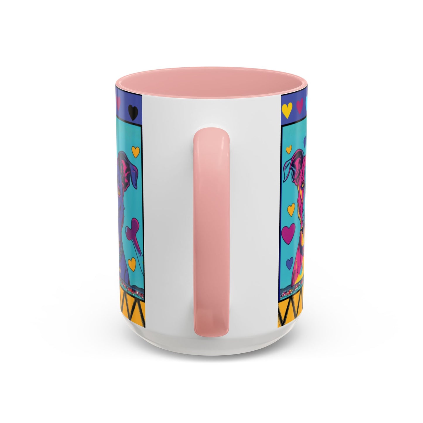 Colorful Pit Bull Pop Art Mug | Dog Lover Gift | Accent Coffee Mug 11oz 15oz
