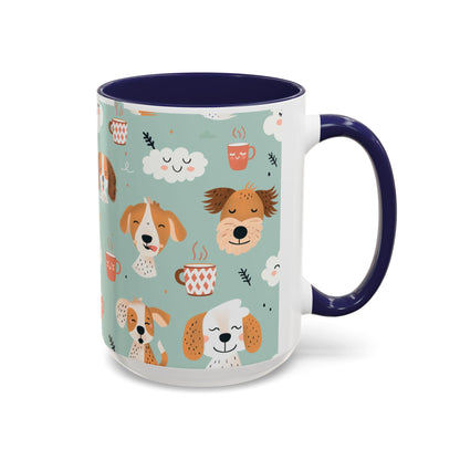 Cute Dog Lovers Coffee Mug, Stylish Pet Mug, Gifts for Dog Owners, Ceramic Cuppa, Funny Dog Mug, Perfect for Dog Moms