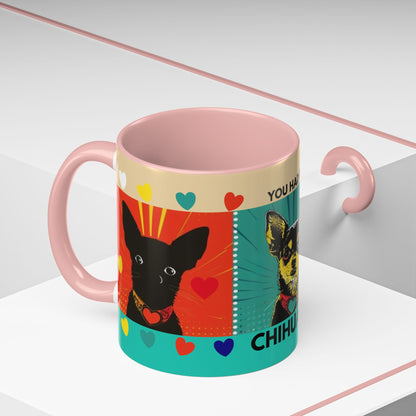 You Had Me At Chihuahua Mug | Accent Coffee Mug, Color Accent