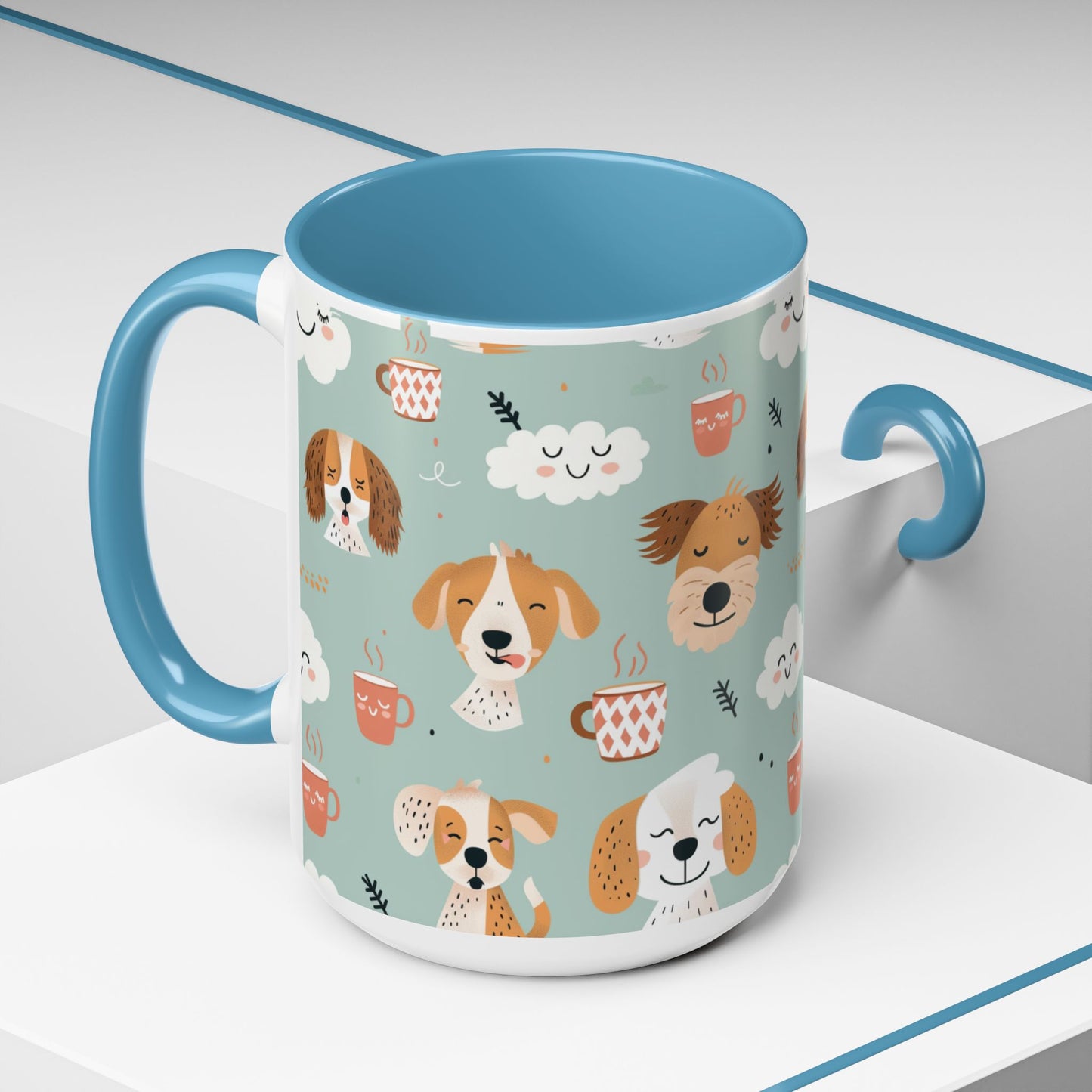 Cute Dog Lovers Coffee Mug, Stylish Pet Mug, Gifts for Dog Owners, Ceramic Cuppa, Funny Dog Mug, Perfect for Dog Moms