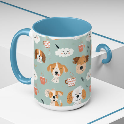 Cute Dog Lovers Coffee Mug, Stylish Pet Mug, Gifts for Dog Owners, Ceramic Cuppa, Funny Dog Mug, Perfect for Dog Moms