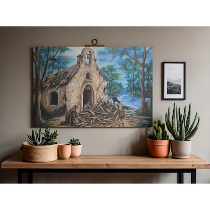 El Orcoquisac After the 1766 Hurricane | Spanish Texas Historical Art Print | Faith & History Wall Décor by Trinity River Editions
