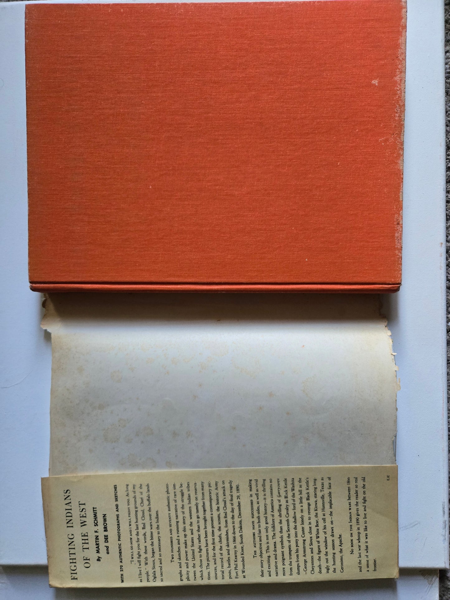 Fighting Indians of the West by Schmitt & Brown 1948 HC – Acceptable Condition