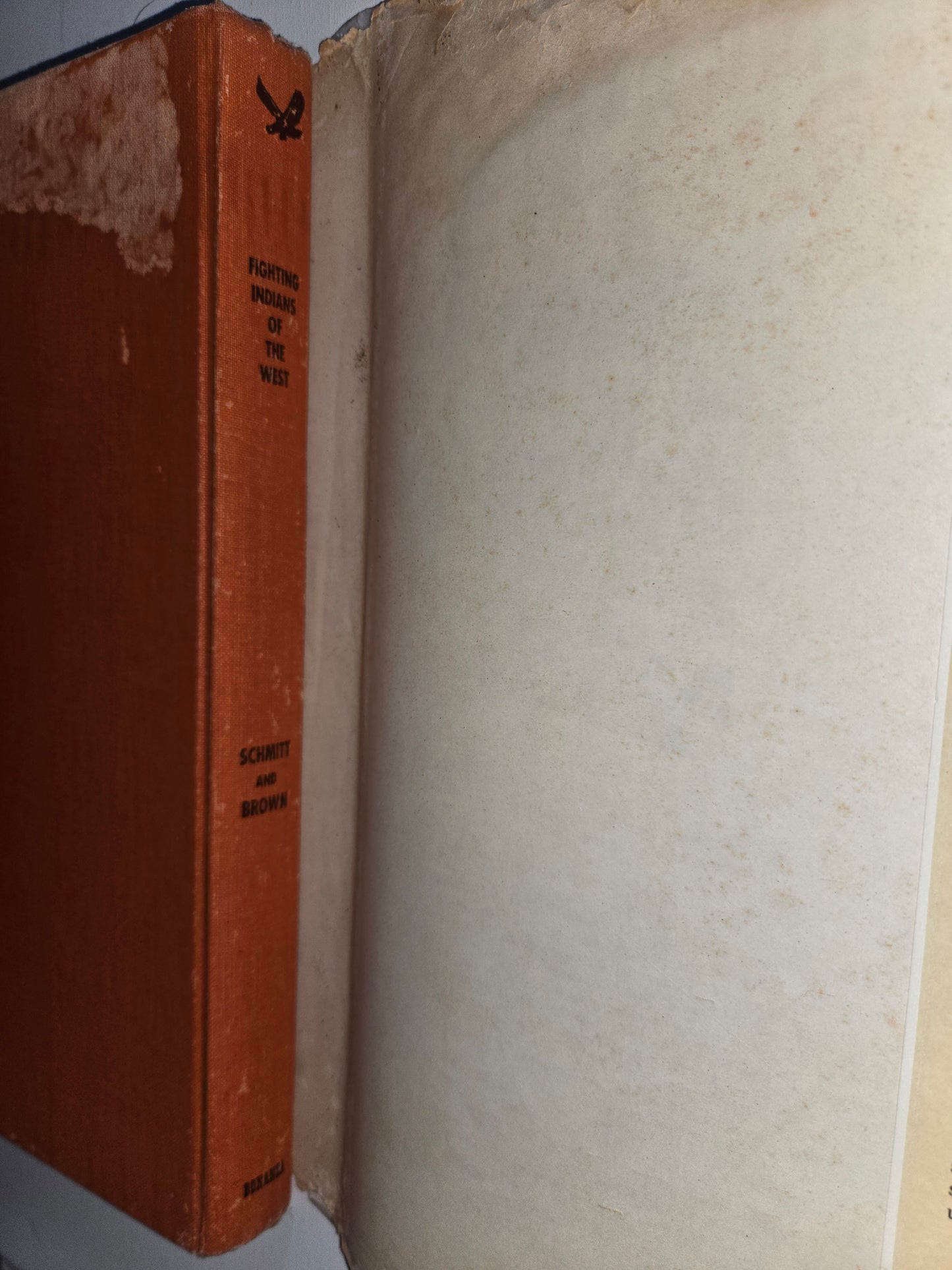 Fighting Indians of the West by Schmitt & Brown 1948 HC – Acceptable Condition