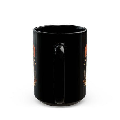 Black Cat Social Club Mug, Vintage Halloween Coffee Mug, Spooky Black Cat Gift, Retro Halloween Cat Mug