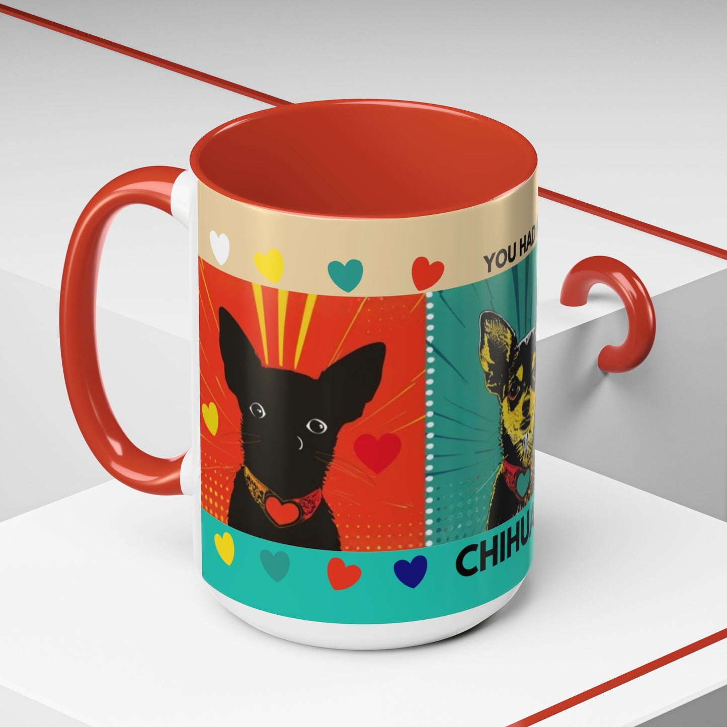 You Had Me At Chihuahua Mug | Accent Coffee Mug, Color Accent