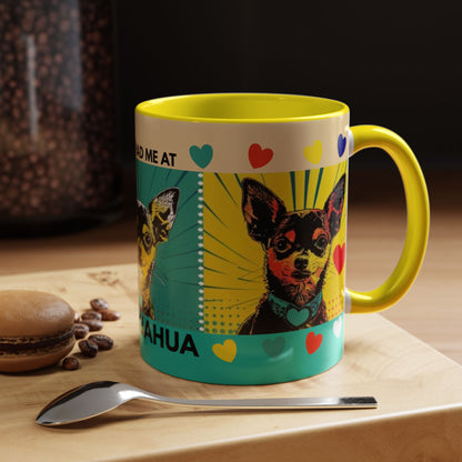 You Had Me At Chihuahua Mug | Accent Coffee Mug, Color Accent