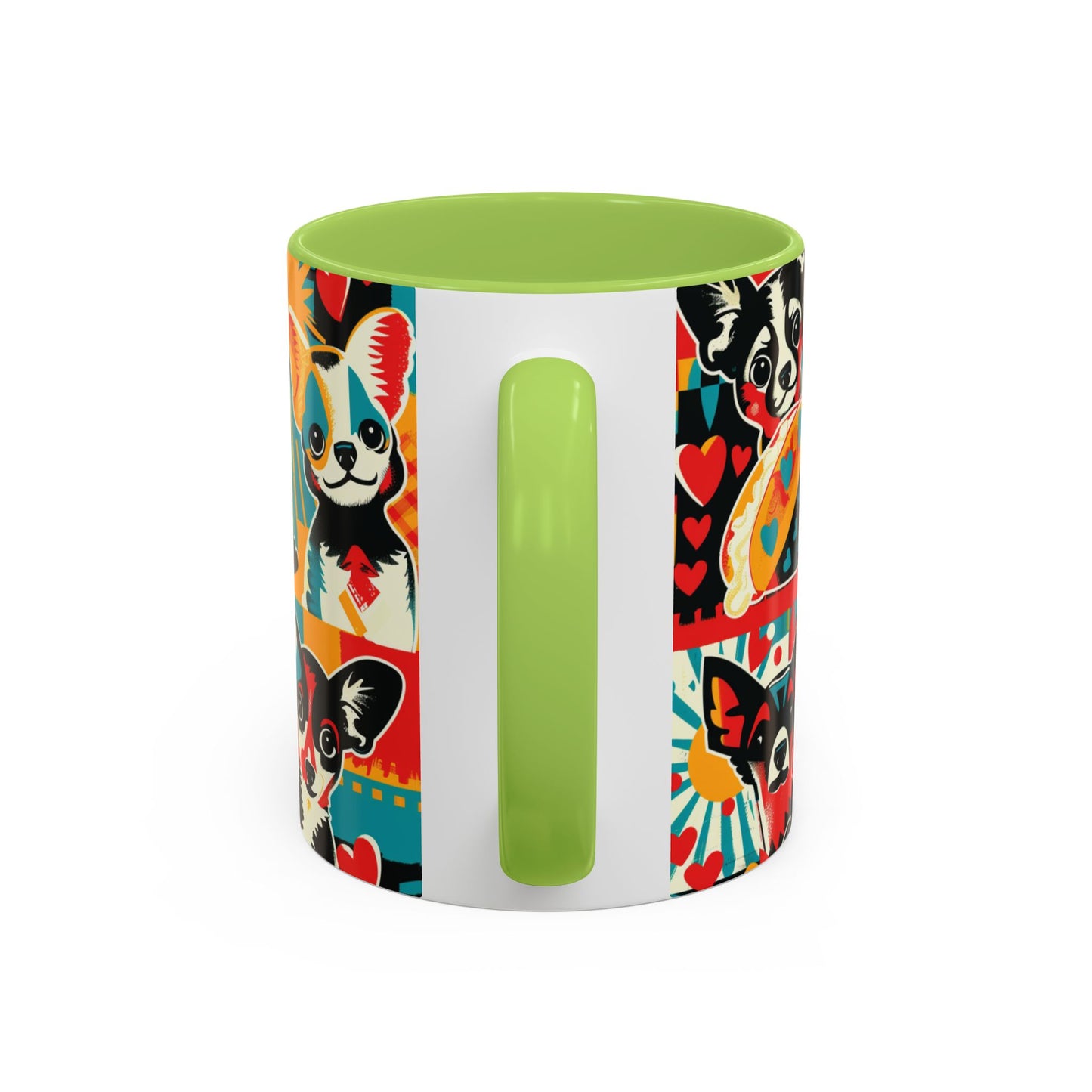 Viva Chihuahua Pop Art Mug, Colorful Fiesta Dog Coffee Cup, Fun Mexican Dog Lover Gift