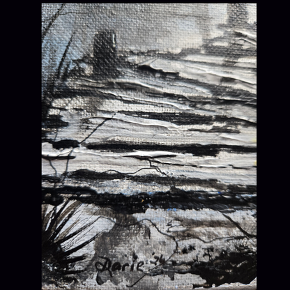 Southern Gothic Swamp Painting – Original 11x14 Acrylic on Canvas | Misty Bayou Cabin & Dock Art | Moody Louisiana Landscape