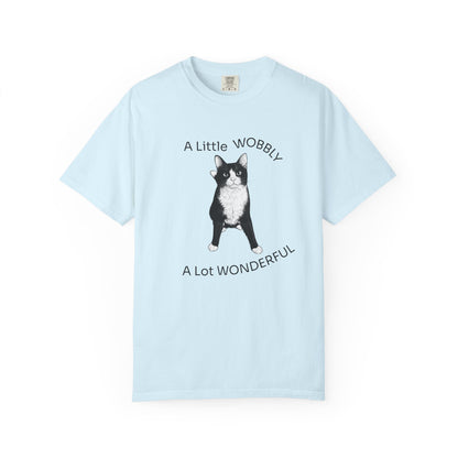 A Little Wobbly A Lot Wonderful Shirt - Cerebellar Hypoplasia Cat T-Shirt - Hopper Cat Tee