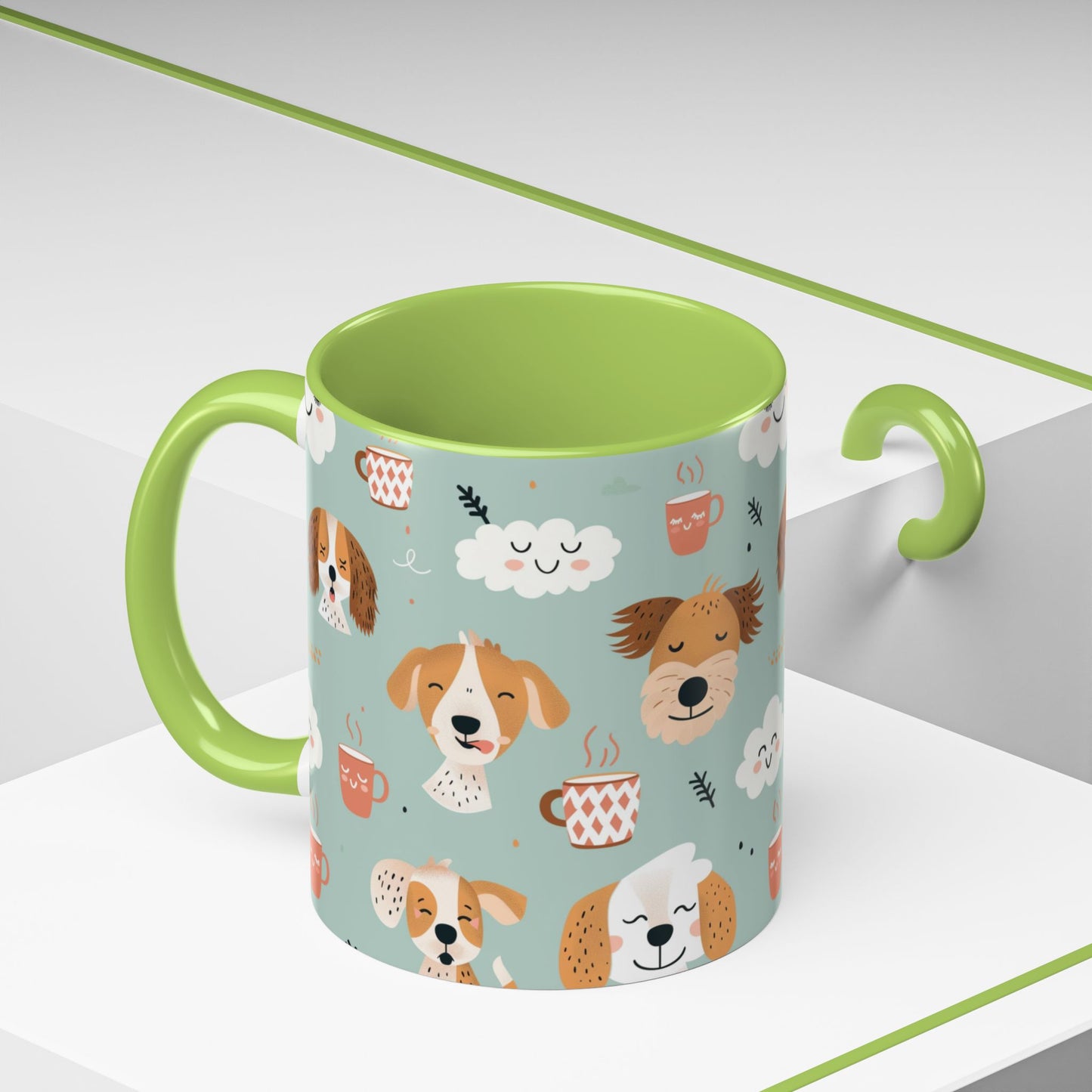 Cute Dog Lovers Coffee Mug, Stylish Pet Mug, Gifts for Dog Owners, Ceramic Cuppa, Funny Dog Mug, Perfect for Dog Moms