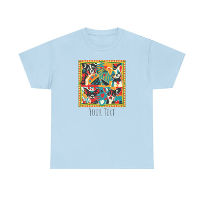 Pop Art Chihuahua T-Shirt Personalize~Colorful Dog Lover Tee, Cute Retro Dog Shirt, Bright Graphic Puppy, Chihuahua Gift for Women & Men