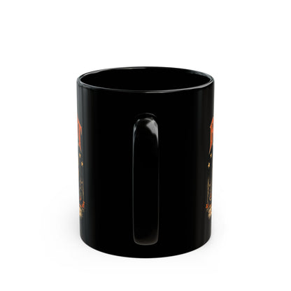 Black Cat Social Club Mug, Vintage Halloween Coffee Mug, Spooky Black Cat Gift, Retro Halloween Cat Mug