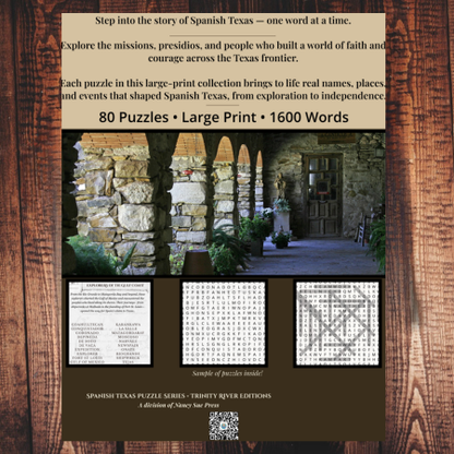 Spanish Texas Word Search: Word Search Puzzles Exploring the Heritage and History of Early Texas (Spanish Texas Puzzle Series)