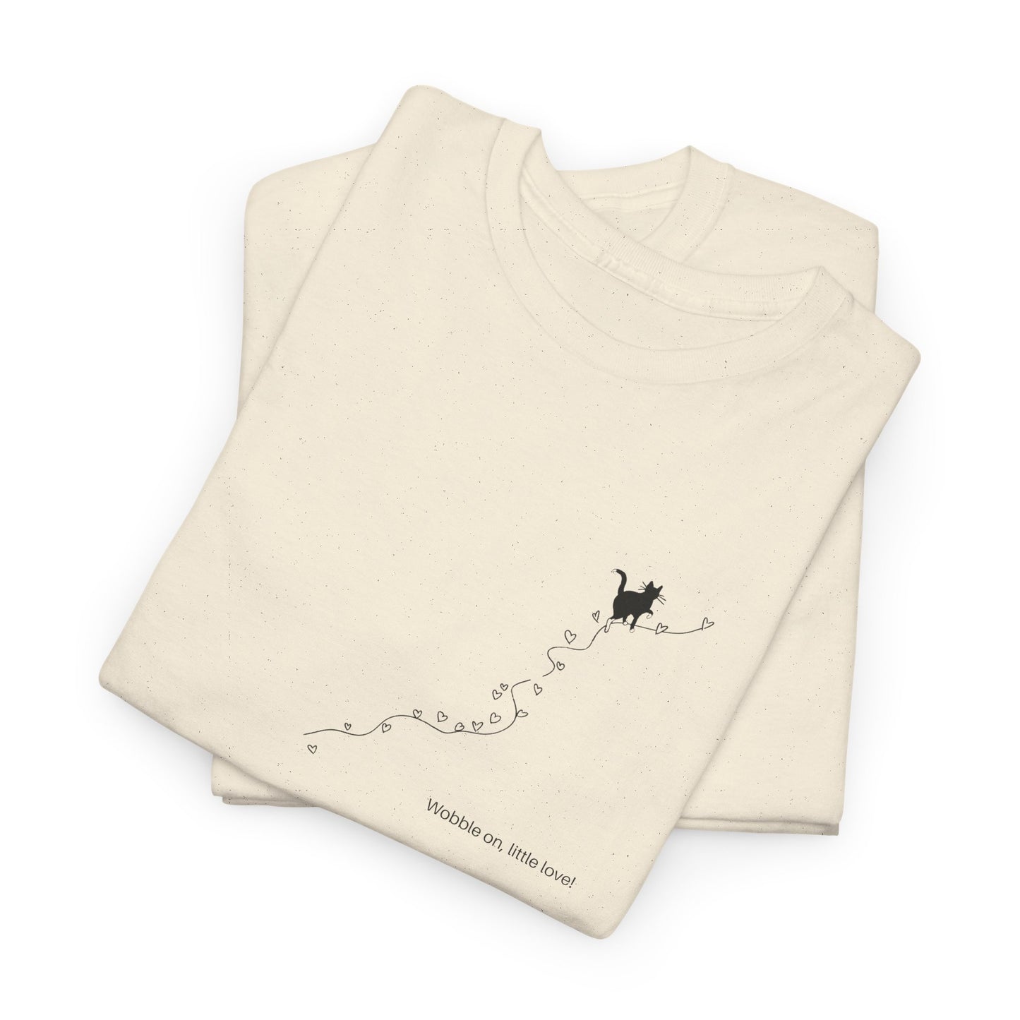 Cerebellar Hypoplasia Cat Line Art Shirt: Wobbly Cat Lover Gift
